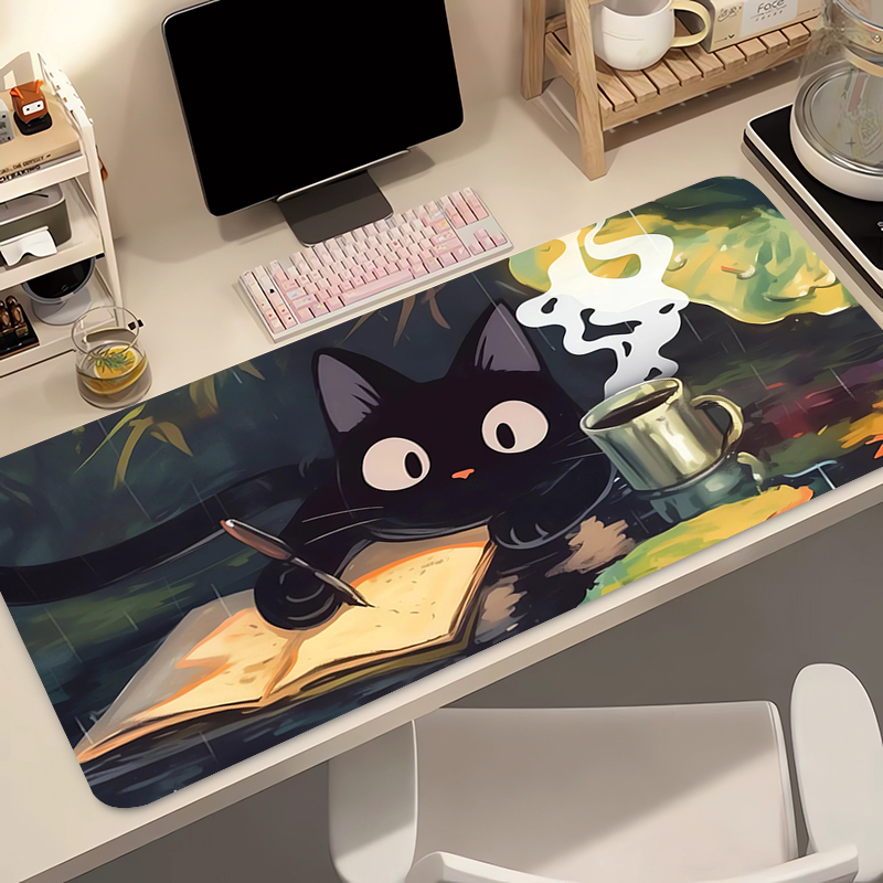 Desk Setup Kawaii - Kawaii Black Cat Silicone Soft Gaming