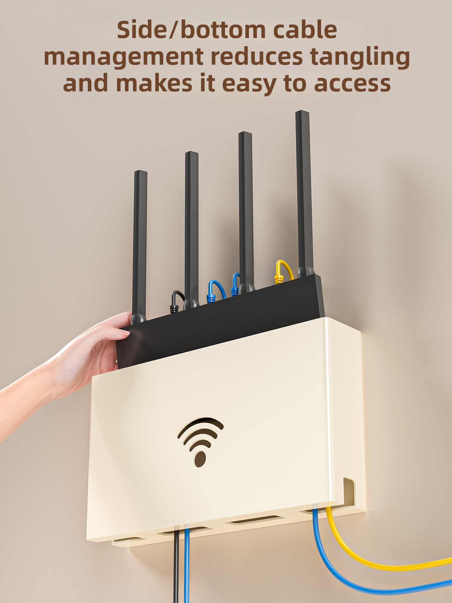 Wall-Mounted Router Storage Bo – Cable Box Organizer Bewertung und Preis