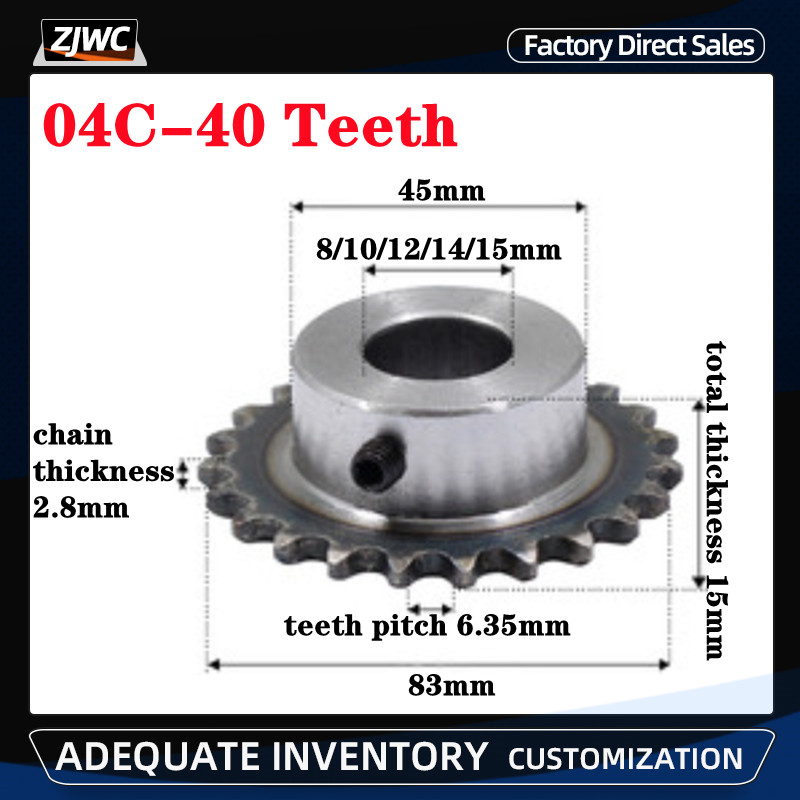 1pc 04C 40T Sprocket 40 Teeth  – Desk Setup Gear Bewertung und Preis