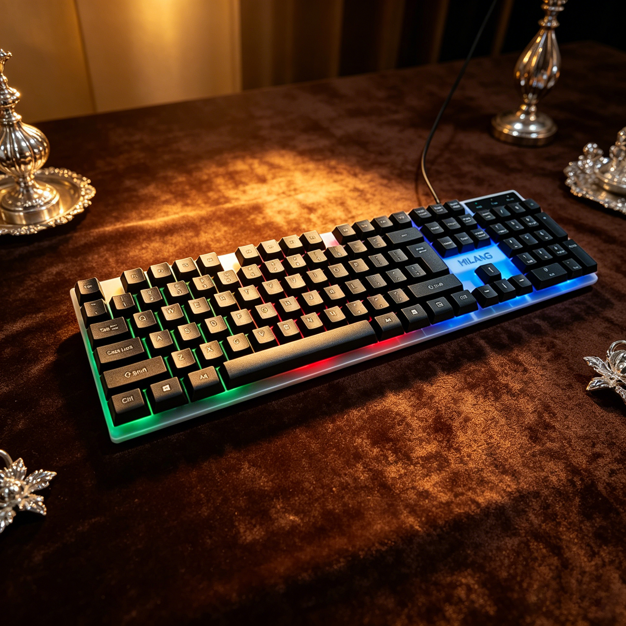 Wired RGB Backlit Keyboard Mou – Desk Setup No Computer Bewertung und Preis
