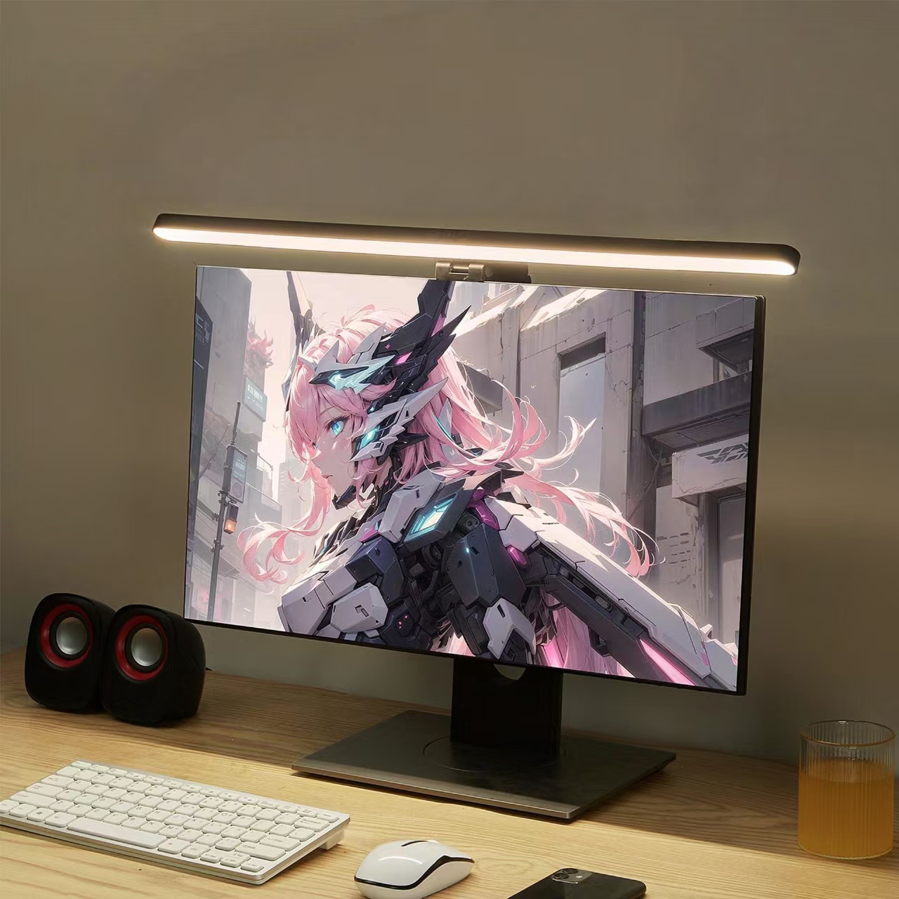 LED Monitor Light Hanging Desk – Desk Setup No Computer Bewertung und Preis