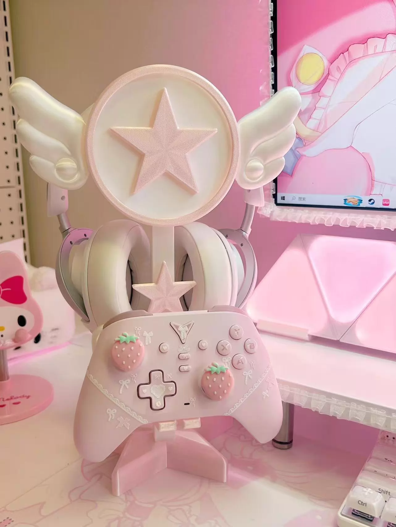 Headphone Game Stand ,E-Sports – Desk Setup Girly Bewertung und Preis