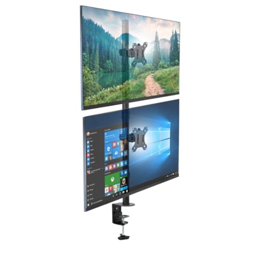Vertical Dual Monitor Mount fo – Desk Setup Two Monitors Bewertung und Preis