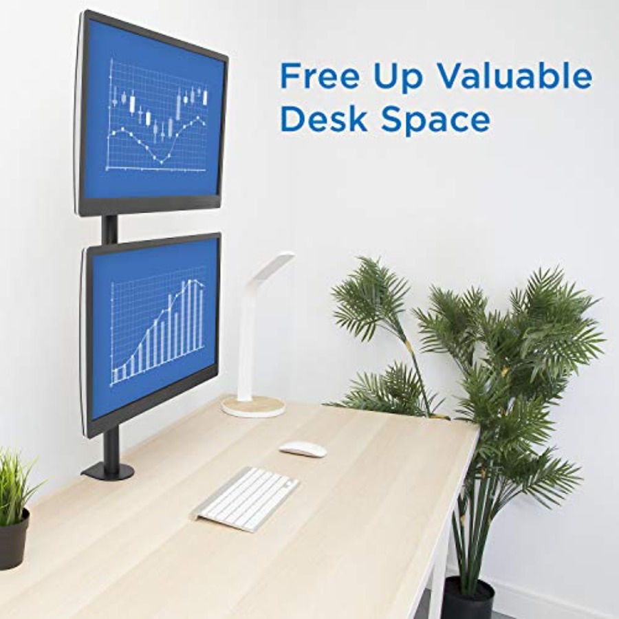 Vertical Dual Monitor Mount fo – Desk Setup Two Monitors Bewertung und Preis