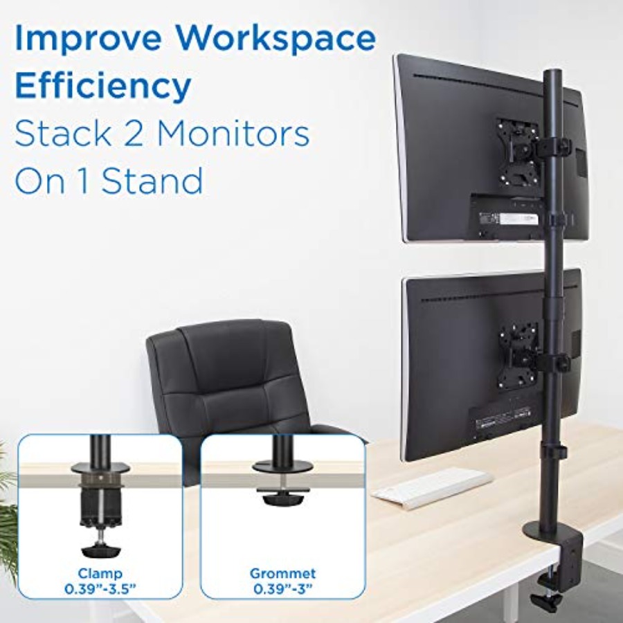 Vertical Dual Monitor Mount fo – Desk Setup Two Monitors Bewertung und Preis