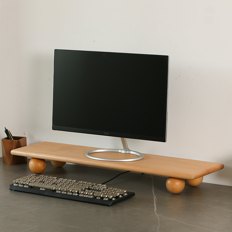 Solid Wood Monitor Riser Lapto – Desk Setup With Laptop And Monitor Bewertung und Preis