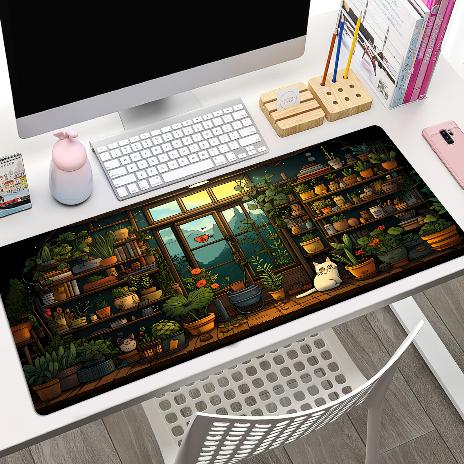 Cute Cat Mouse Pad Desk Pad Ka – Desk Setup Kawaii Bewertung und Preis