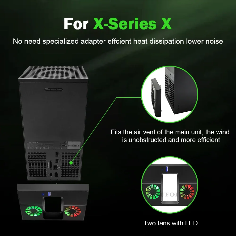 RGB Cooling Fan For Xbox Serie – Desk Setup Xbox Bewertung und Preis