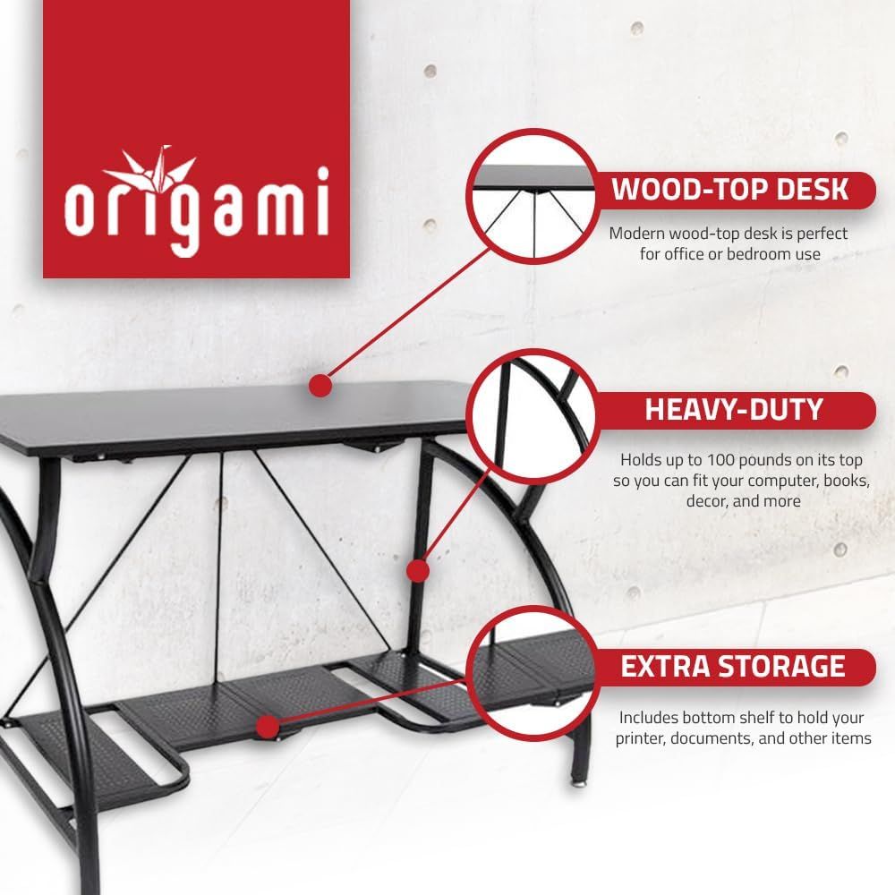 Space-Saving Collapsible Compu – Desk Setup With Laptop And Monitor Bewertung und Preis