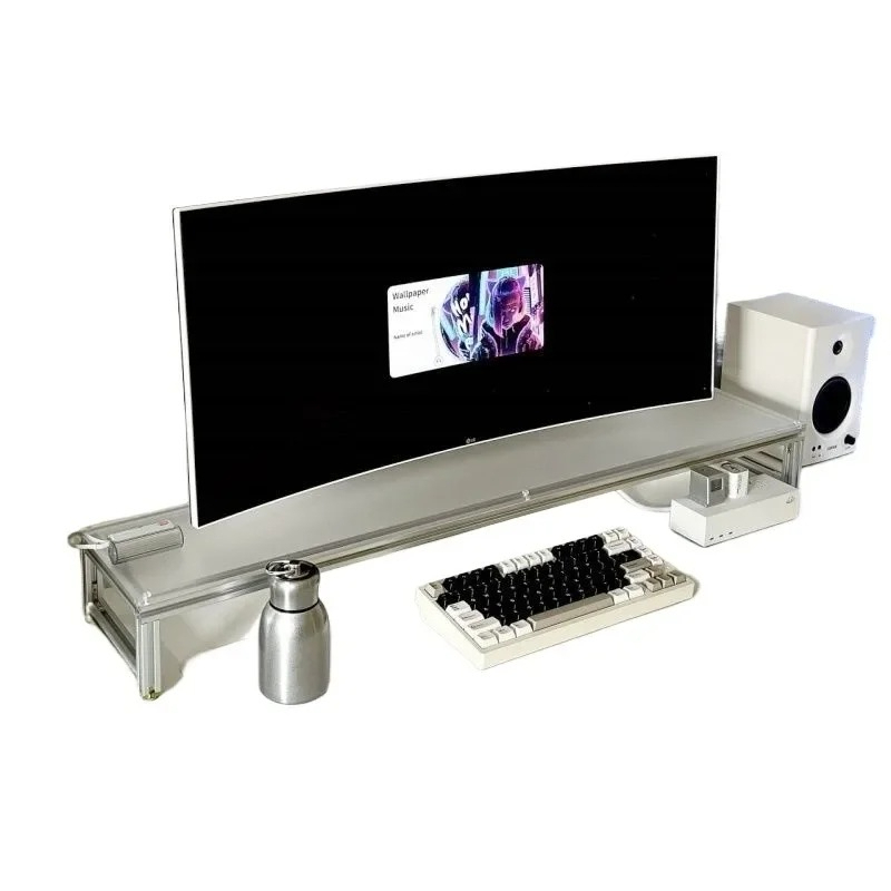 Aluminum Monitor Stand Acrylic – Desk Setup With Laptop And Monitor Bewertung und Preis