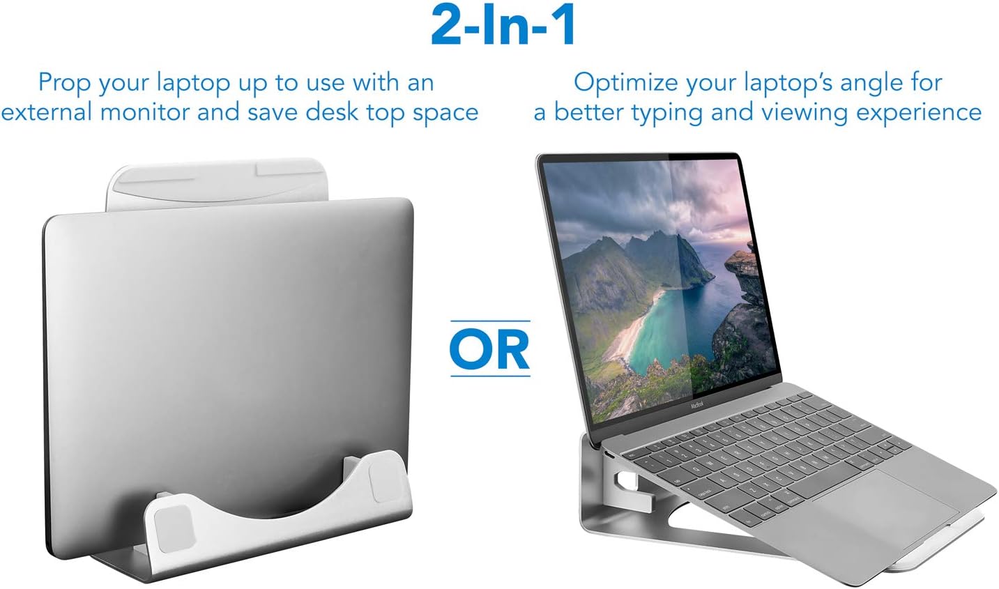 Vertical Laptop Stand for Desk – Desk Setup With Laptop And Monitor Bewertung und Preis