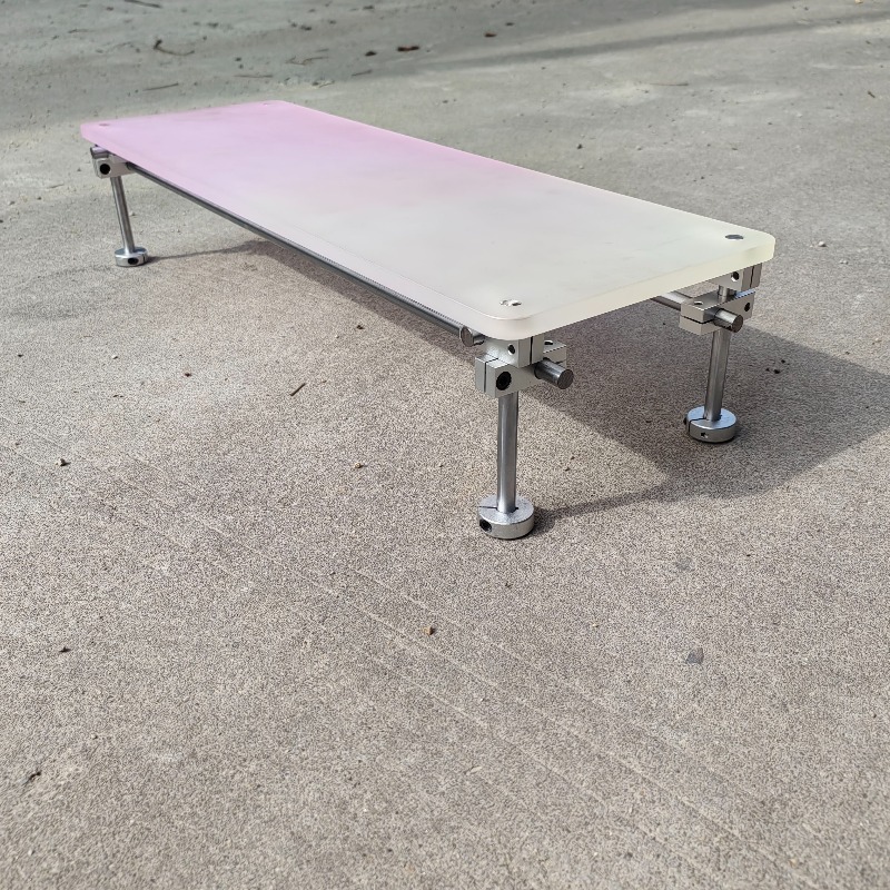 ‌Aesthetic Pink Gradient Acryl – Desk Setup With Laptop And Monitor Bewertung und Preis
