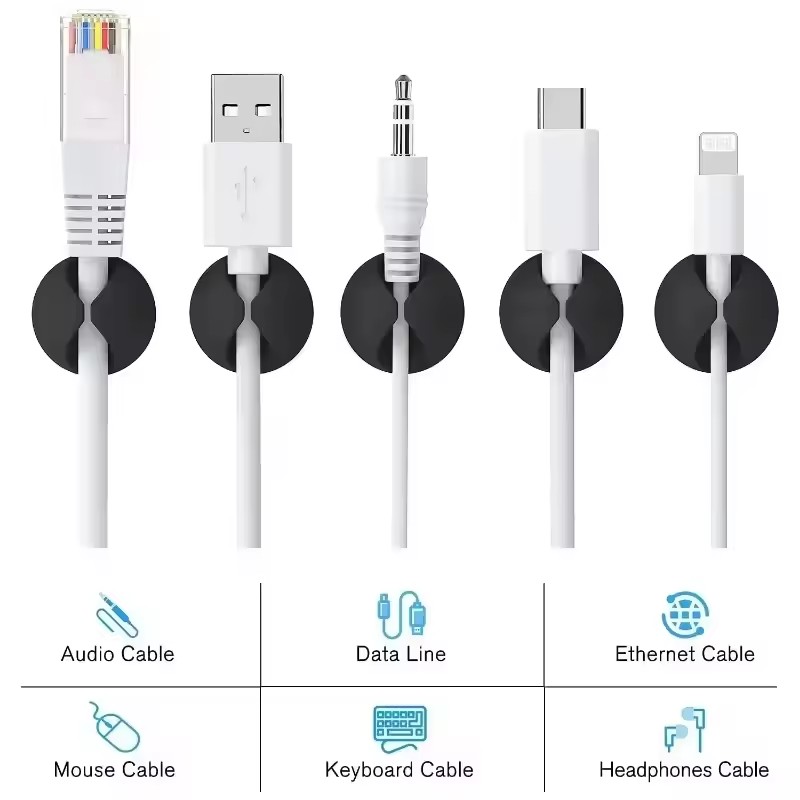 5/50Pcs Desktop Wall Cable Cli – Cable Box Organizer Bewertung und Preis