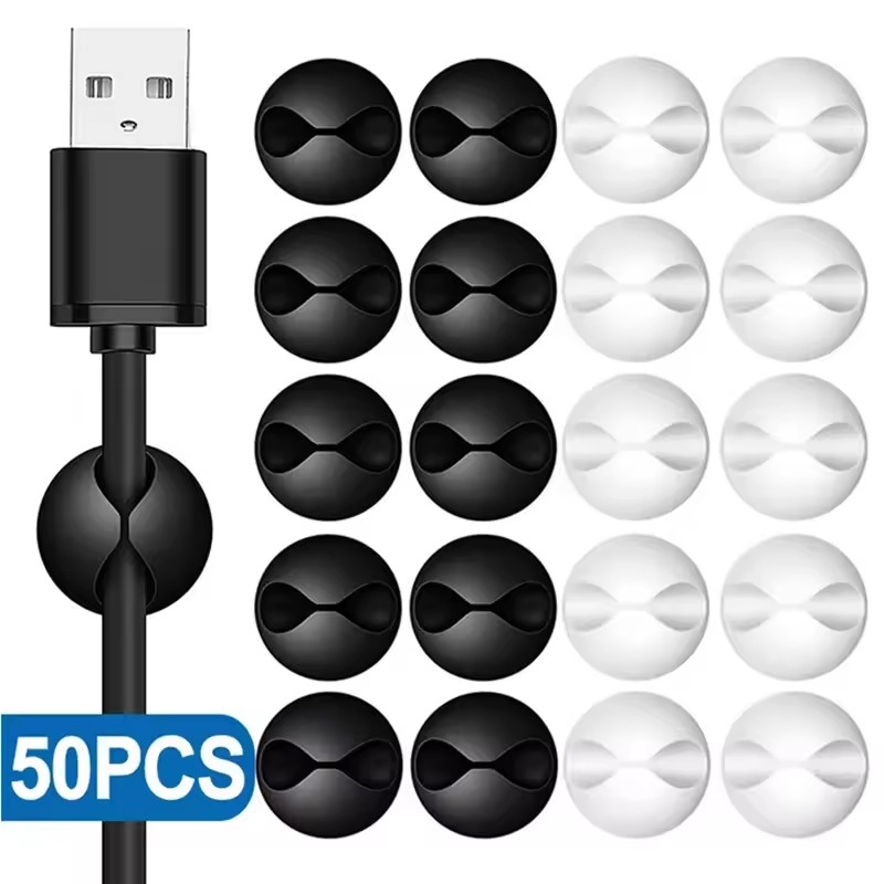 5/50Pcs Desktop Wall Cable Cli – Cable Box Organizer Bewertung und Preis