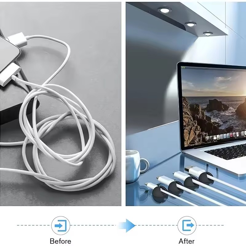 5/50Pcs Desktop Wall Cable Cli – Cable Box Organizer Bewertung und Preis